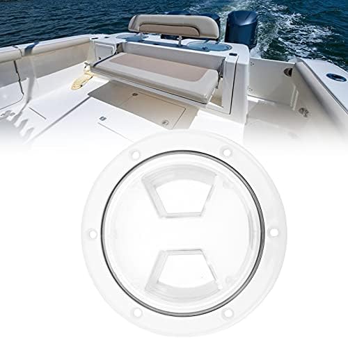 Acesso ao deck do barco Hatch TransparentCover Placa ABS redonda branca para iate marinho RV