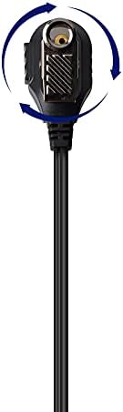 Uayesok 1 pino 2,5 mm Rádio fone de ouvido com microfone PTT, fone de forma de forma G para Motorola
