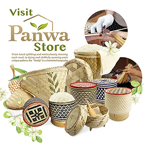 Panwa feito artesanal ecologicamente correto de bambu tailandês de arroz pegajoso por servir pistache