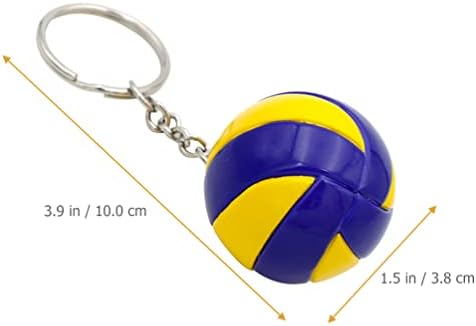 Chave -chave de carro Zerodeko Chave de vôlei de voleibol 2pcs, esportes anéis de couro realistas