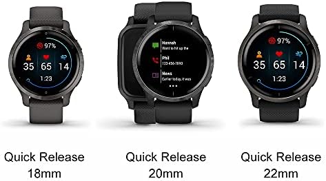 Luxuryjoy Nylon tiras compatíveis com Garmin Venu 2 Smartwatch Bandas de substituição Rápido 22mm