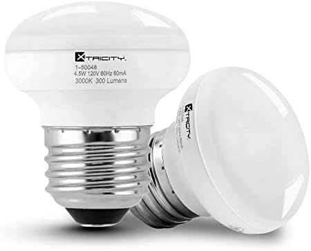 Lâmpada LED xtricity R14, 4,5W, diminuição, 300 lúmens, 3000k Soft White, E26 Base média, compatível com ROHS