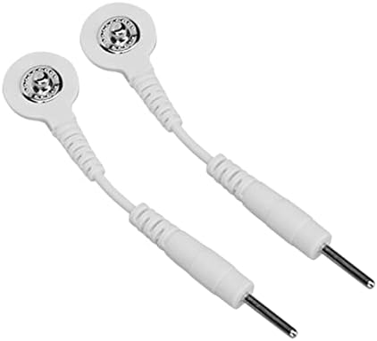 20 PCS Fios de eletrodos brancos de 2,0 polegadas de botão eletrodo para dispositivos de tratamento