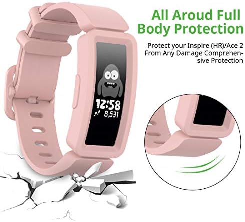 Veezoom Compatível com faixas Fitbit ACE 2 para crianças com mais de 6 anos, acessórios de pulseira