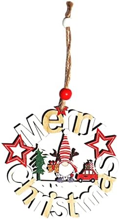 Decorações de árvore de Natal penduradas pingentes adequados para decorações de festas em família de Natal Decorações de férias leves em uma corda