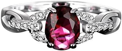 2023 Nova geometria anel de diamante anel elegante de strass anel azul anéis de jóias vermelhas