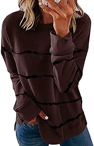 Fall feminino feminino casual manga comprida colorida de colhere de pisca -colapso de tamanho grande camisa