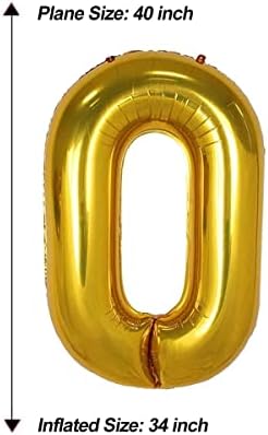 AULE 40 polegadas Jumbo Gold Foil Mylar Balloons para homens Mulheres Decorações de festas de 30