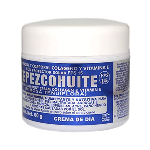 Del Indio Papago White Tepezcohuite Day Cream 60gr/ 2.02fl Oz - ajuda a reduzir as linhas de expressão, esclarece