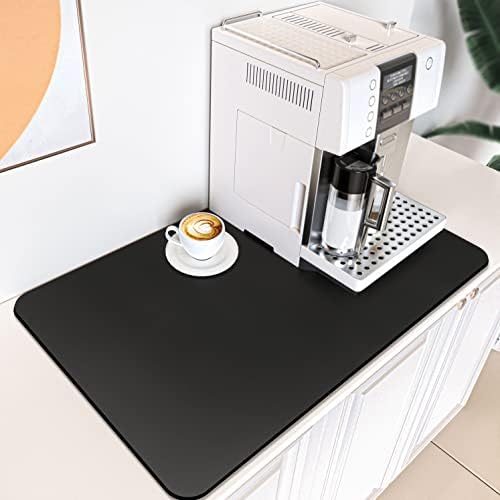Tapa de café: tapete de cafeteira para bancadas, 24 x 16 esconder mancha de café tapete absorvente tapete
