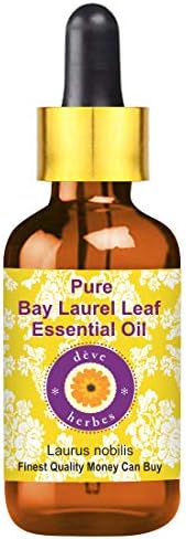 Deve Herbes Pure Bay Laurel Leaf essencial com gotas de gotas de vidro a vapor terapêutico natural destilado