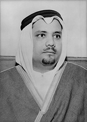 Foto vintage do retrato do Sheikh Ahmed Zadi Yemany.