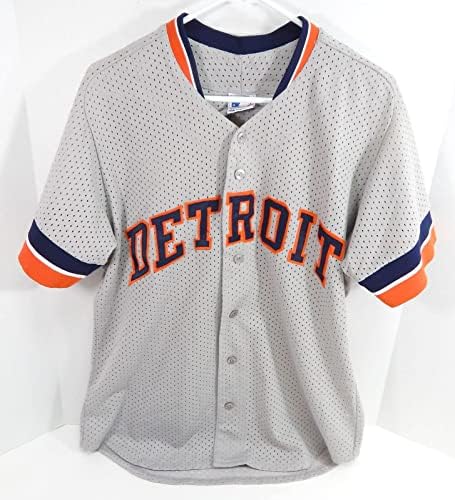 Os anos 90 Detroit Tigers Cruz Game usou Jersey Grey Batting Practice XL 770 - Jerseys MLB usada