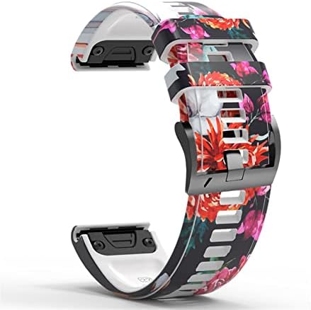 Aehon Sport Printing Silicone Watch Band Wels para Garmin Fenix ​​7x 7 6x 6 Pro 5x 5 Plus 3 3HR Easy Fit Raple