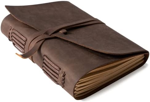 Caderno para homens e mulheres - 5x7 polegadas de couro limitado diariamente no bloco de notas