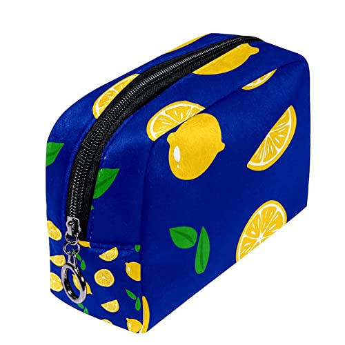 Tbouobt Gifts for Men Mulheres Bolsas de maquiagem bolsa de higiene pessoal Sacos de cosméticos, limão frutas