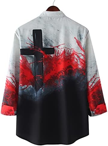Wocachi 2022 Novas camisas masculinas Designer de inverno de outono Button de manga longa camisas para baixo