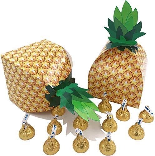 Supney Pineapple Party Favor Boxes Grandes Caixas de Presentes de Abacaxi para Caixas de Candros 3D para Partido