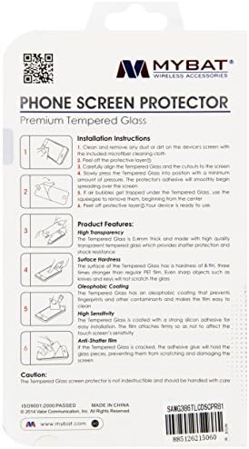 Asmyna Samsung Galaxy S5 LCD Screen Protector - Embalagem de varejo - Clear/Anti -Grease