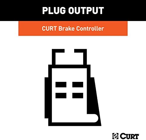 CURT 51529 Fiação do controlador de freio rápido do plugue, compatível com o selecionado Hyundai Palisade, Santa Cruz, Kia Telluride, preto