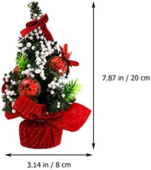 3pcs comprimido mini árvore de Natal Pequeno Artificial Pinheiros de Natal de Natal Ornamentos de