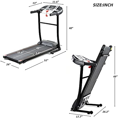 Treadmill Incline Workout Electric Treadmill Bike Treadmill para dobrar em casa Exercício de corrida
