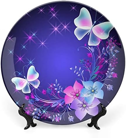 Butterfly Butterfly Personalizado China China personalizada Cerâmica Placas decorativas redondas em