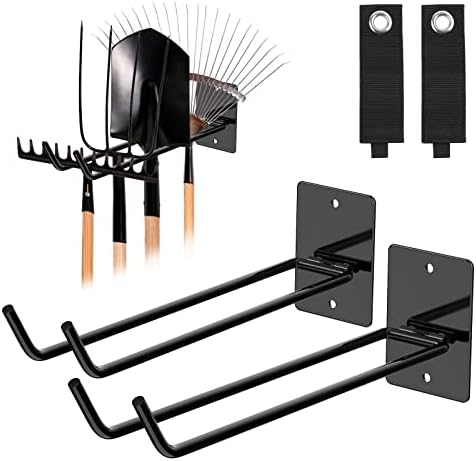 XBA 2PCS Garage Tool Organizer Gays Montagem de parede com cabos de extensão Cabel de armazenamento de serviço
