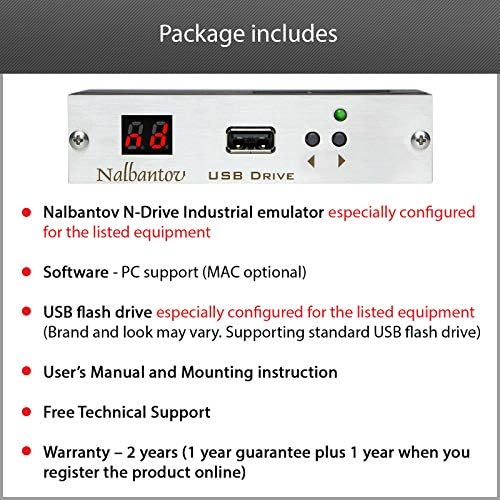 Nalbantov USB Disk Disk Drive emulador n-Drive Industrial para Barudan Beat 900