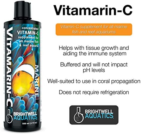 Brightwell Aquatics Vitamarina C - Suplemento concentrado de vitamina C para aquários marinhos 125 ml