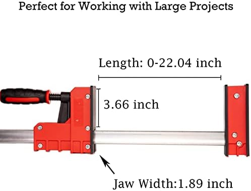 Grampos paralelos de serviço paralelo de 24 polegadas paralelas para braçadeiras de barras de madeira
