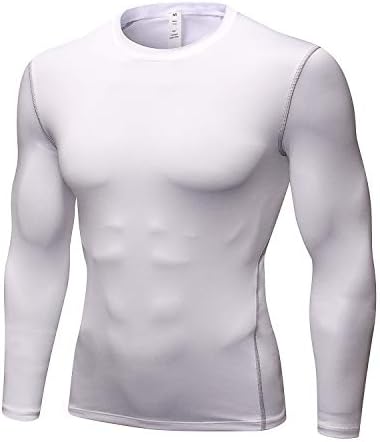 Camisas de manga comprida de compressão masculina, trepadeiras frias de roupas íntimas esportes