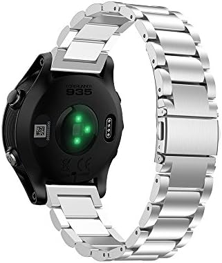Relógio de aço inoxidável de reposição de bneguv banda de cinta para Garmin Forerunner 935 GPS Watch