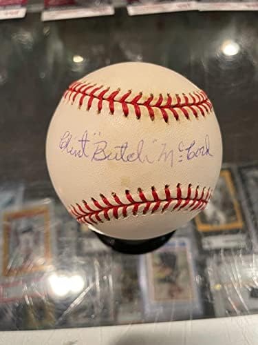Clint Butch McCord Negro Ligas Single Signed Baseball JSA - Bolalls autografados