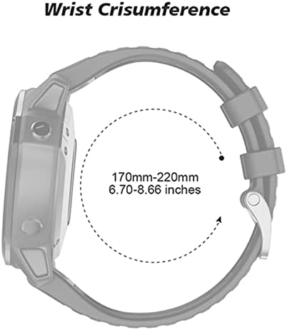 Bkuane Quick Fit Watch Band para Garmin Fenix ​​7x 6x 5x 7 6 Pro 5 5Plus 3HR Silicone EasyFit Wrist Band 26mm