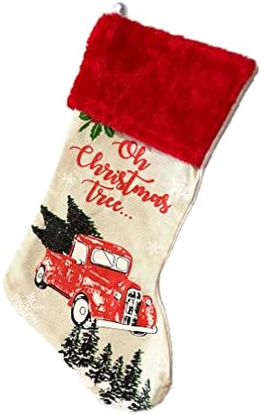 Irmã Novelies Grandes meias de Natal, meias de caminhão vintage para o Natal, meias de Natal, meias