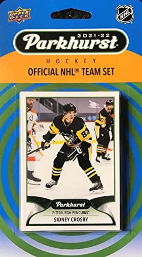 Pittsburgh Penguins 2021 2022 Upper Deck Factory selou 10 cartas equipe com Sidney Crosby, Jake