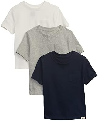 T-shirt de pacote de manga curta de 3 pacote do bebê GAP