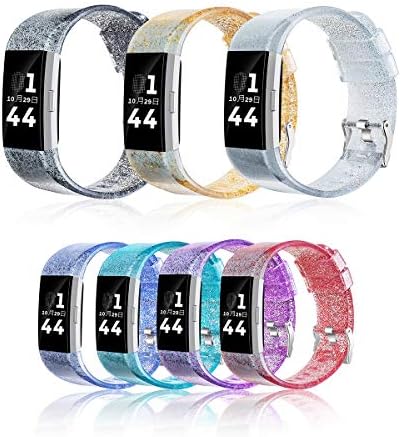 Bandas de substituição de Libra Genimi compatíveis para Fitbit Charge 2, pulseiras de fitness de smartwatch de reposição ajustável
