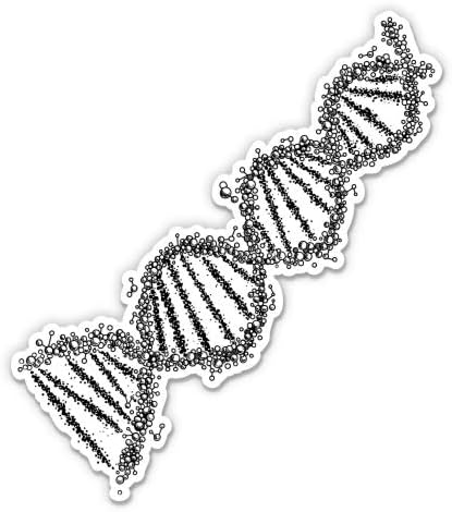 Ciência da fita de DNA - adesivo de vinil de 3 - para laptop de carro para laptop water garrafa - decalque à prova d'água