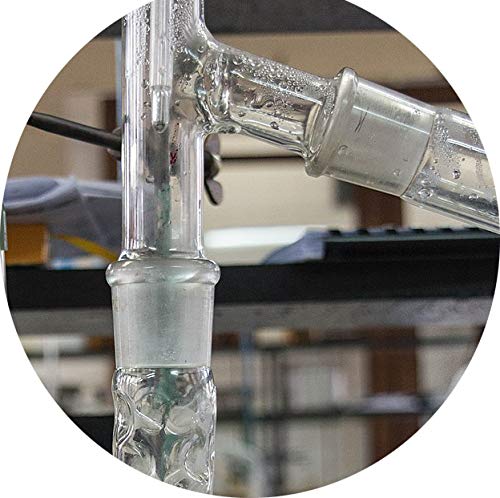 Coluna fracionária de vidro Laboy Vigreux com 14/20 juntas 100mm em condensador de vidro de laboratório de