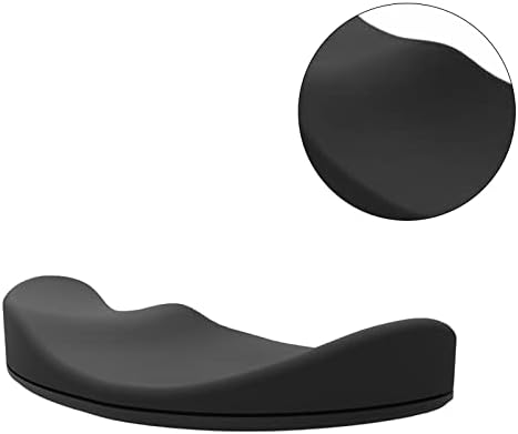 Resto de pulso de mouse, anti -Slip Slip Silicone Elastic Smooothing Gaming Wrist Pad, descanso de pulso ergonômico preto, para o escritório de computadores de trabalho