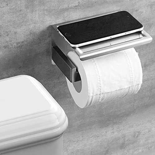 Conjunto de hardware do banheiro de hitslous, suporte de papel higiênico de níquel escovado, anel de toalha
