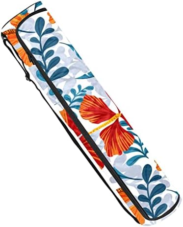 Bolsa de transportadora de tapete de ioga floral de verão com alça de ombro de ioga bolsa de ginástica