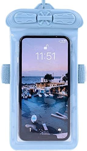 Capa de telefone Vaxson, compatível com o iPhone 14 Plus à prova d'água bolsa seca [não filme de protetor de tela] Blue