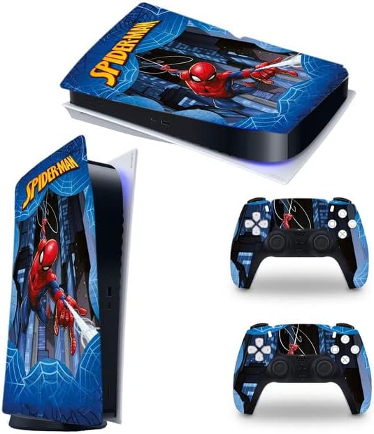 Red Hero-Ps5 Console Skin e Ps5 Controller Skins Set, PlayStation 5 Skin Wrap Decal