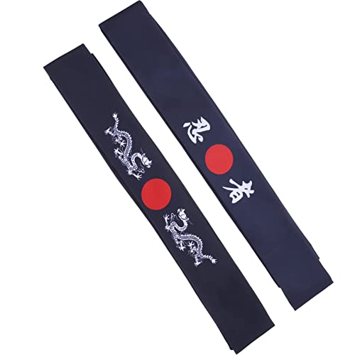 2pcs bandeira japonesa Bushido Hairband Sushi Chef Headwear