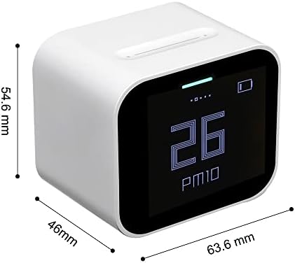 Houkai Air Quality Detector Home Use Display Digital PM2.5/PM10/CO2/Temperatura/Lunidade Monitor de dióxido de carbono