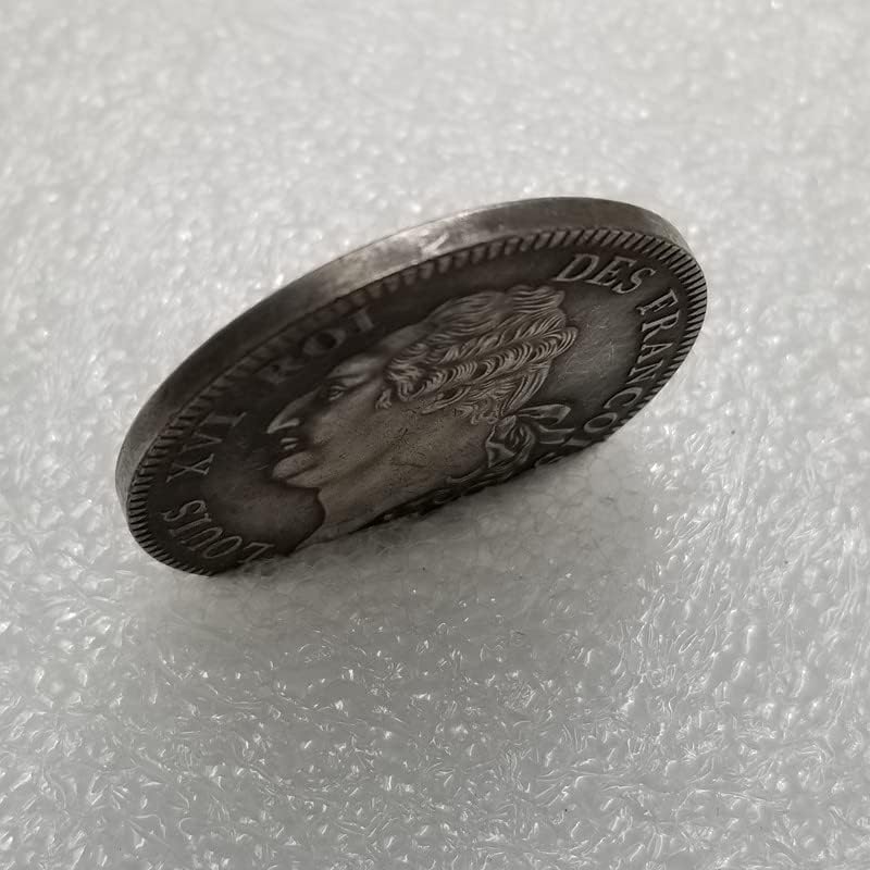 Avcity Antique Artesanato 1793 Dólar de prata francês Cópia de moeda de prata Cópia comemorativa Moeda estrangeira