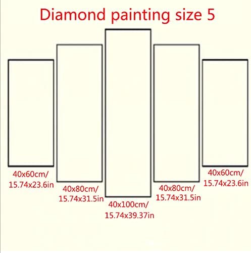 Kits de pintura de diamante 5D grandes para adultos pinturas de bordado de diamante de diamante de diamante por adultos por kit de número de stritch cross cutunhas artesanato de diamante para decoração de parede em casa broca, tamanho2